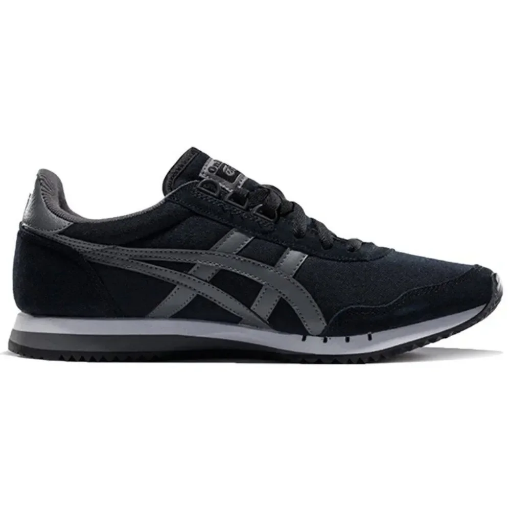 Onitsuka Tiger Dualio Retro Sneakers Black Gray Men 8.5 Women 10 OrthoLite